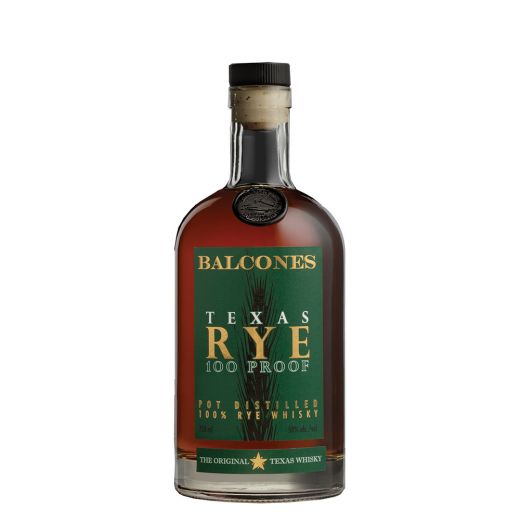 Balcones Texas Rye 100 Proof.